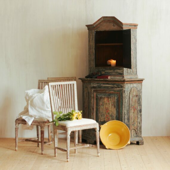 754 Small corner board blue grey