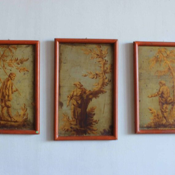 842 Set of 3 oil on pannel